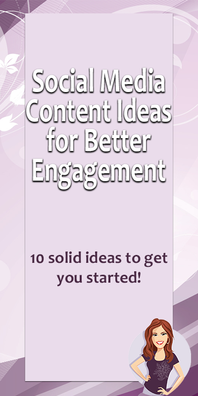 Here are 10 solid ideas to get you started writing your next social media post plan with more engaging content.  Once you add in posts for your monthly theme and your sales posts, you’ll fill up your calendar in no-time!  